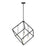 Z-Lite Vertical 4 Light 36.5" Pendant, Matte Black/Brushed Nickel -478P34-MB-BN