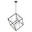 Z-Lite Vertical 4 Light 36.5" Pendant, Matte Black/Brushed Nickel -478P34-MB-BN