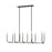 Z-Lite Haylie 10 Light 134" Island/Billiard, Black/Brushed Nickel -479-10L-MB-BN