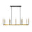 Z-Lite Haylie 10 Light 134" Island/Billiard, Matte Black/Olde Brass -479-10L-MB-OBR