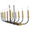 Z-Lite Haylie 10 Light 134" Island/Billiard, Matte Black/Olde Brass -479-10L-MB-OBR