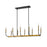 Z-Lite Haylie 10 Light 134" Island/Billiard, Matte Black/Olde Brass -479-10L-MB-OBR