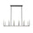 Z-Lite Haylie 12 Light 134" Island/Billiard, Black/Brushed Nickel -479-12L-MB-BN