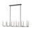 Z-Lite Haylie 12 Light 134" Island/Billiard, Black/Brushed Nickel -479-12L-MB-BN