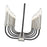 Z-Lite Haylie 12 Light 134" Island/Billiard, Black/Brushed Nickel -479-12L-MB-BN