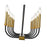 Z-Lite Haylie 12 Light 134" Island/Billiard, Black/Olde Brass -479-12L-MB-OBR