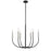 Z-Lite Haylie 6 Light 106.25" Chandelier, Matte Black/Brushed Nickel -479-6MB-BN