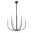 Z-Lite Haylie 6 Light 106.25" Chandelier, Matte Black/Brushed Nickel -479-6MB-BN