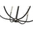 Z-Lite Haylie 6 Light 106.25" Chandelier, Matte Black/Brushed Nickel -479-6MB-BN