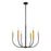 Z-Lite Haylie 6 Light 106.25" Chandelier, Matte Black/Olde Brass -479-6MB-OBR