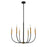 Z-Lite Haylie 6 Light 106.25" Chandelier, Matte Black/Olde Brass -479-6MB-OBR