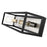 Z-Lite Kube 3 Light Vanity, Matte Black/Brushed Nickel