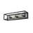 Z-Lite Kube 3 Light Vanity, Matte Black/Brushed Nickel