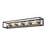 Z-Lite Kube 5 Light Vanity, Matte Black/Brushed Nickel