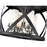Z-Lite Malcalester 4 Light 12" Flush, Black/Brushed Nickel/White