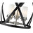 Z-Lite Malcalester 3 Light 25" Pendant, Black/Nickel/White
