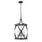 Z-Lite Malcalester 3 Light 25" Pendant, Black/Nickel/White