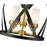 Z-Lite Malcalester 3 Light 25" Pendant, Black/Olde Brass/White