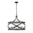 Z-Lite Malcalester 6 Light 21" Pendant, Black/Brushed Nickel, White - 481P24-MB-BN