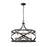 Z-Lite Malcalester 6 Light 21" Pendant, Black/Brushed Nickel/White