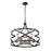 Z-Lite Malcalester 6 Light 21" Pendant, Black/Brushed Nickel/White