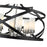 Z-Lite Malcalester 6 Light 21" Pendant, Black/Brushed Nickel/White