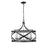 Z-Lite Malcalester 6 Light 21" Pendant, Black/Brushed Nickel/White