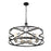 Z-Lite Malcalester 8 Light 21" Pendant, Black/Nickel/White