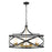 Z-Lite Malcalester 8 Light 21" Pendant, Black/Olde Brass, Whte - 481P30-MB-OBR