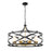 Z-Lite Malcalester 8 Light 21" Pendant, Black/Olde Brass/White