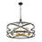 Z-Lite Malcalester 8 Light 21" Pendant, Black/Olde Brass/White
