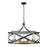 Z-Lite Malcalester 8 Light 21" Pendant, Black/Olde Brass/White