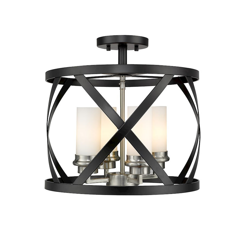 Z-Lite Malcalester 4 Light 15" Semi Flush