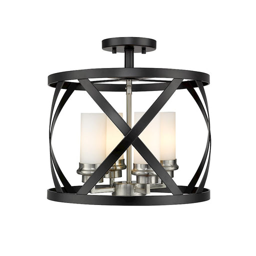 Z-Lite Malcalester 4 Light 15" Semi Flush