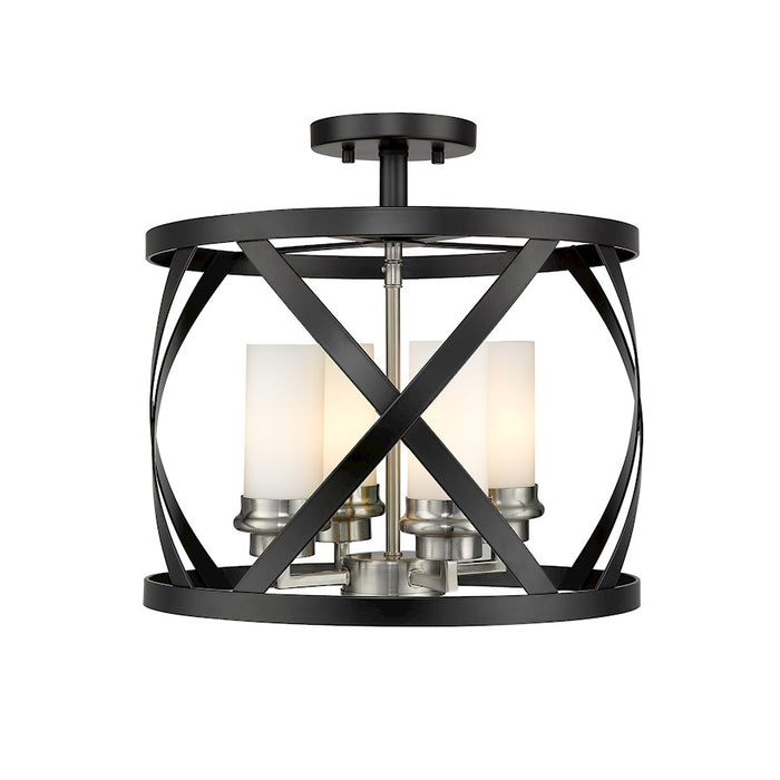 Z-Lite Malcalester 4 Light 15" Semi Flush