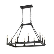Z-Lite Barclay 10 Light 25.75" Island/Billiard, Matte Black -482-10L-MB