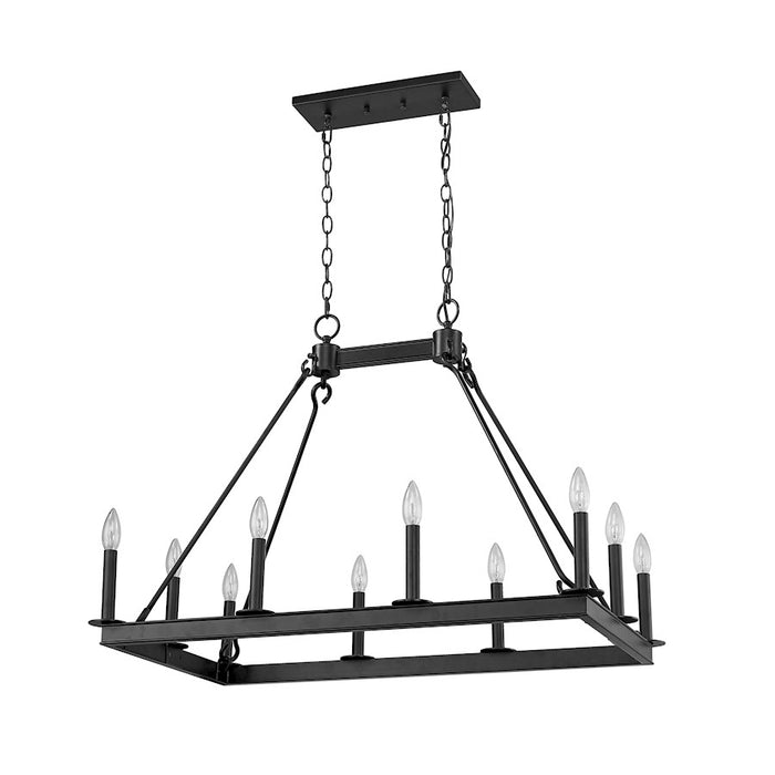 Z-Lite Barclay 10 Light 25.75" Island/Billiard, Matte Black