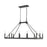 Z-Lite Barclay 12 Light 25" Island/Billiard, Matte Black