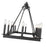 Z-Lite Barclay 12 Light 25" Island/Billiard, Matte Black