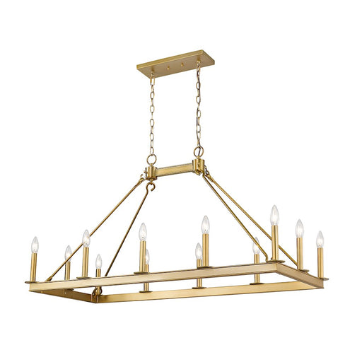 Z-Lite Barclay 12 Light 25" Island/Billiard, Olde Brass -482-12L-OBR