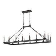 Z-Lite Barclay 16 Light 25.5" Island/Billiard, Matte Black -482-16L-MB
