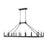 Z-Lite Barclay 16 Light 25.5" Island/Billiard, Matte Black