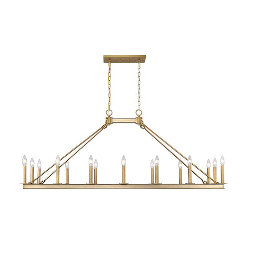 Z-Lite Barclay 16 Light 25.5" Island/Billiard, Olde Brass