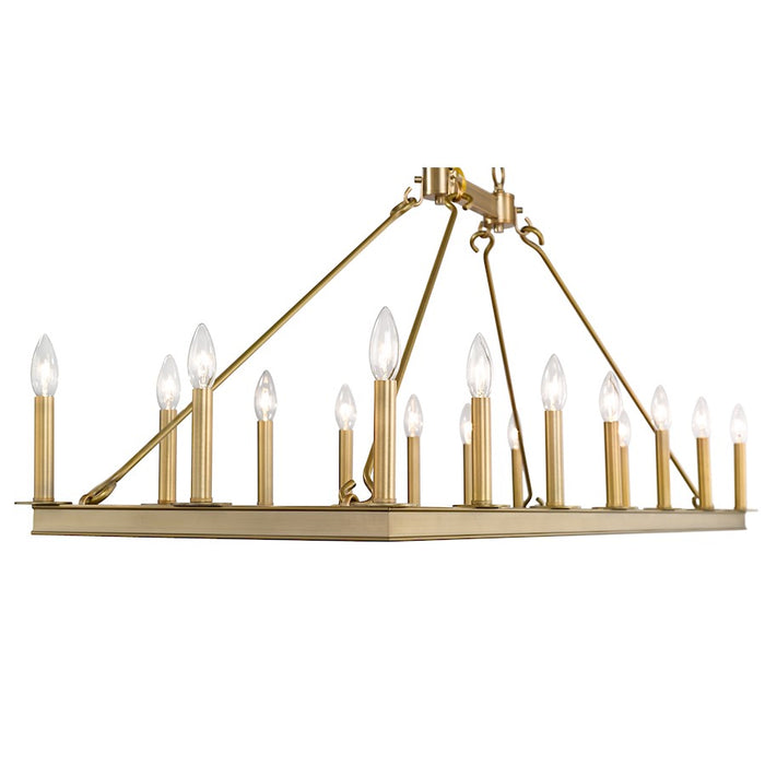 Z-Lite Barclay 16 Light 25.5" Island/Billiard, Olde Brass