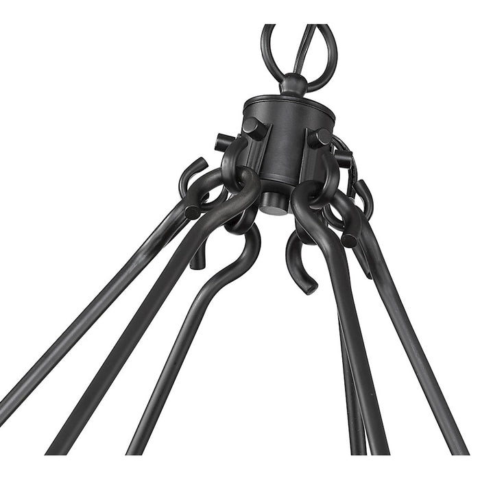 Z-Lite Barclay 12 Light 39" Chandelier, Matte Black