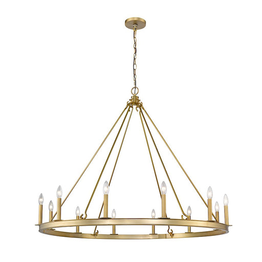 Z-Lite Barclay 12 Light 39" Chandelier, Olde Brass -482R-12OBR