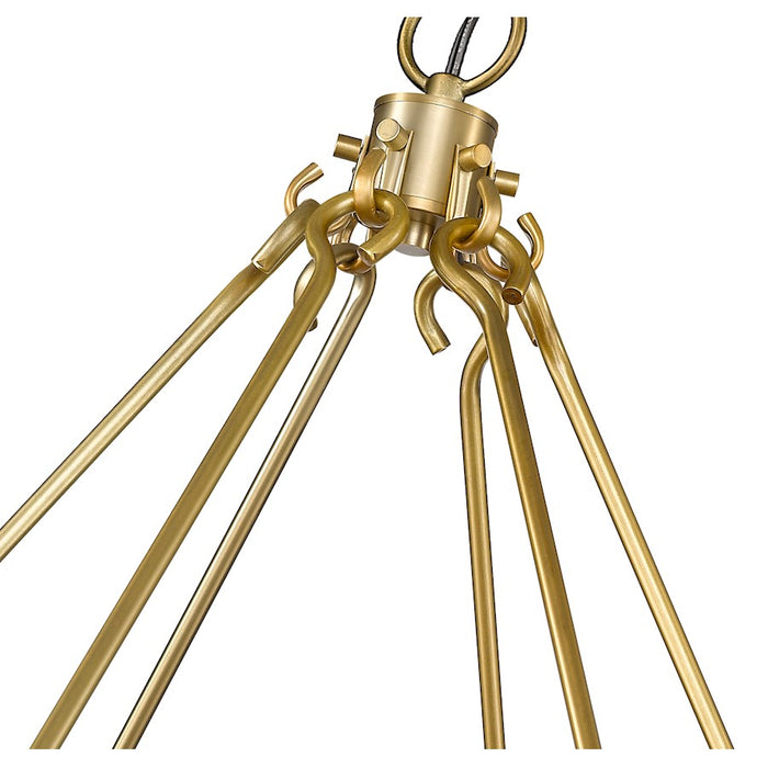Z-Lite Barclay 12 Light 39" Chandelier, Olde Brass
