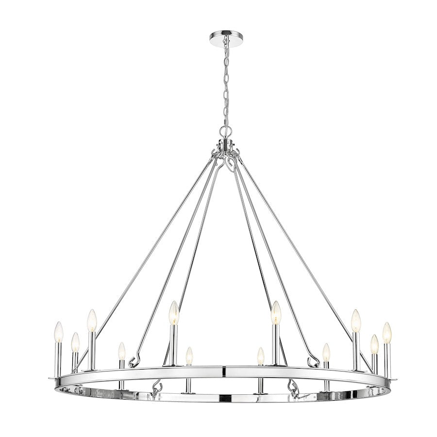 Z-Lite Barclay Chandelier, Polished Nickel/Polished Nickel
