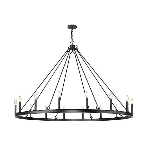 Z-Lite Barclay 16 Light 62" Chandelier, Matte Black/Matte Black - 482R-16MB