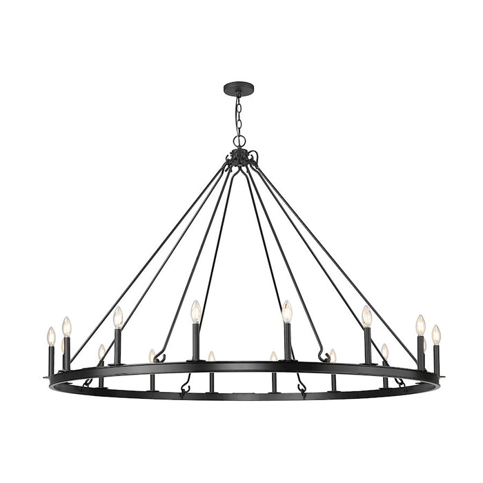 Z-Lite Barclay 16 Light 62" Chandelier, Matte Black/Matte Black - 482R-16MB